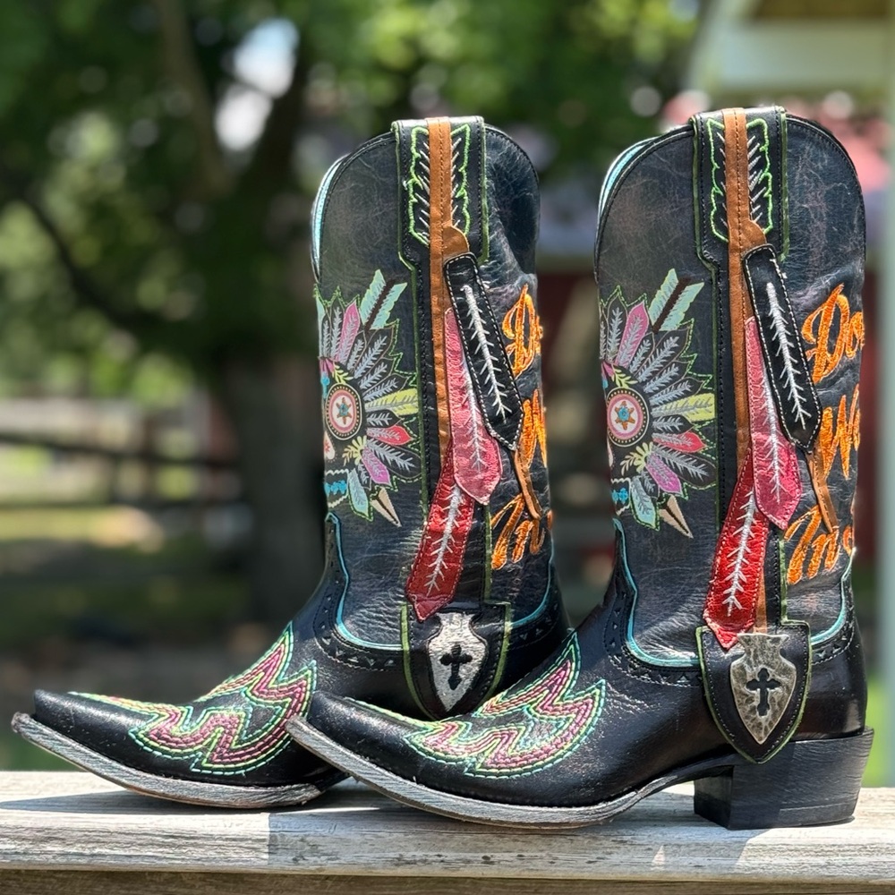 Ariat x Gypsy Soule LIMITED EDITION Sugar Skull Cowboy Boots Size 7.5